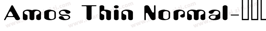 Amos Thin Normal字体转换